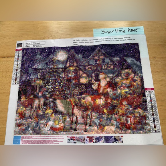 Colorful Diamond Painting Kit Christmas 🎅 reindeer new - Picture 1 of 1